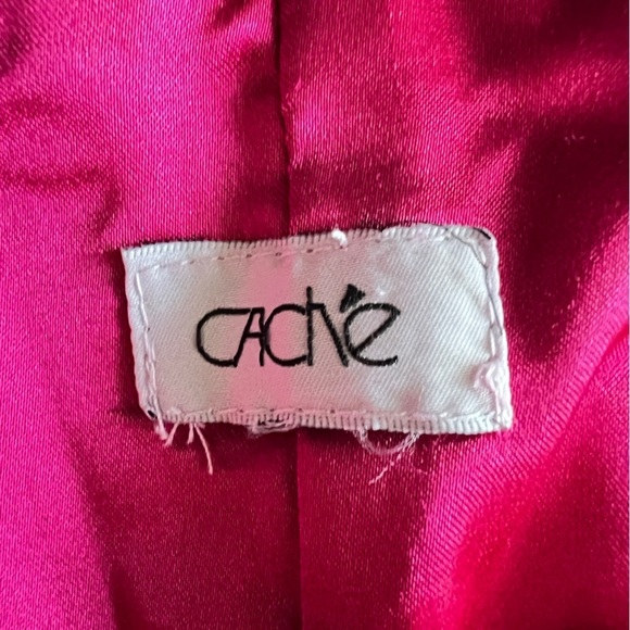 Cache fushia pink strapless dress size M/L - Picture 9 of 15